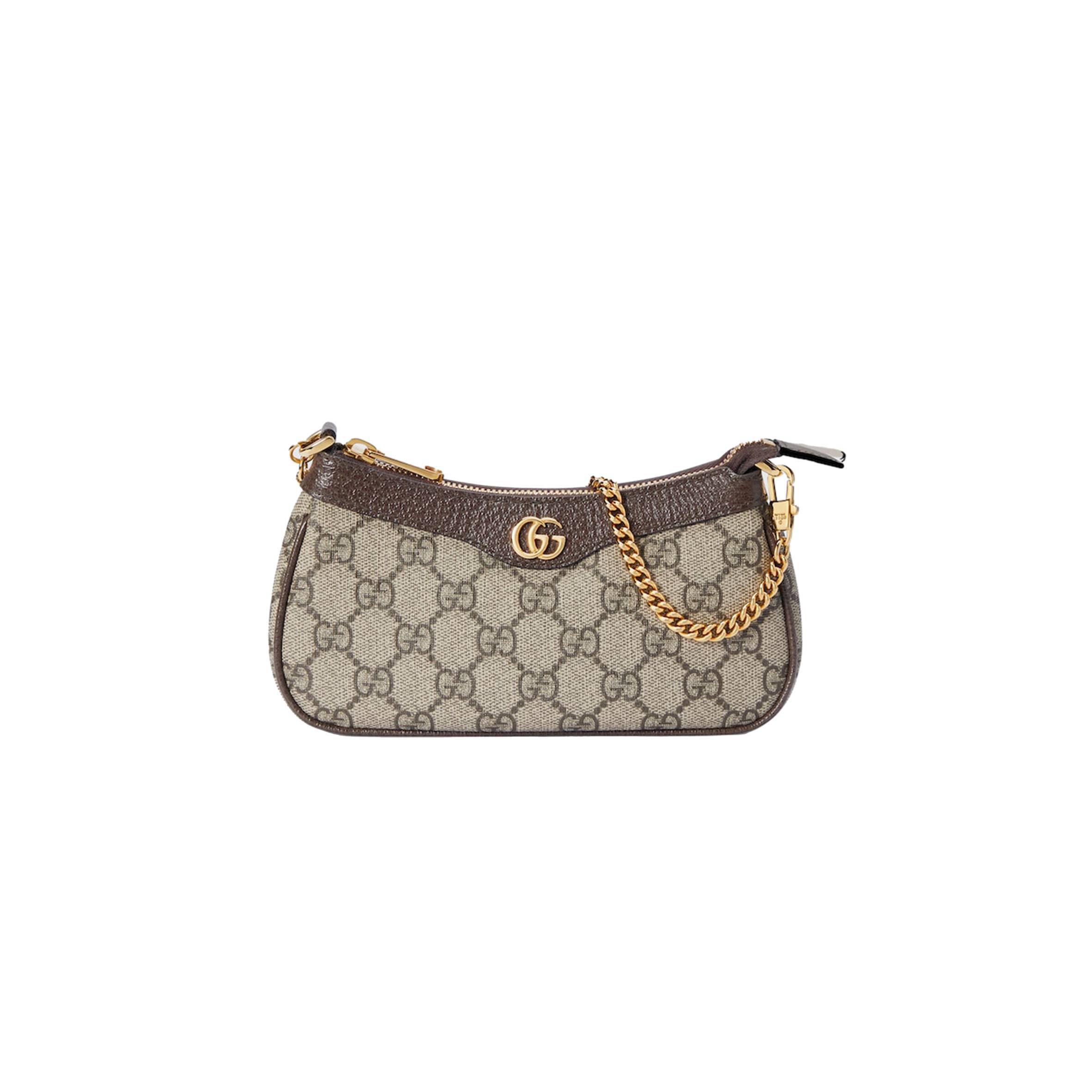 GUCCI BEIGE AND EBONY GG SUPREME CANVAS 764960 (19*10*3cm) GUCCI BEIGE AND EBONY GG SUPREME CANVAS 764960 (19*10*3cm)